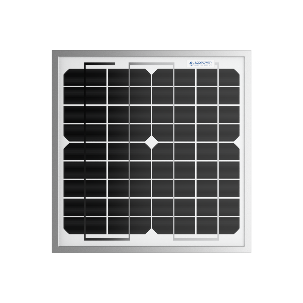 10 Watt 12 Volt Monocrystalline Solar Panel
