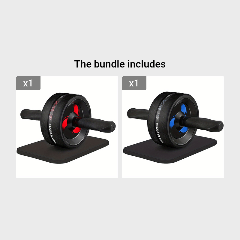 [Silent|Stable] Silent and Stable Abdominal Wheel, Abdominal Muscle Wheel | Strength Training Set, Tummy Tuck Fitness Equipment | Suitable for Living Room, Home, Indoor, Gym etc., Gift for Fitness Enthusiasts and Athletes