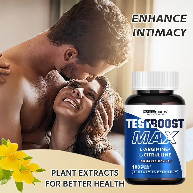 L-Arginine Capsules with L-Citrulline- 100 Count - Vegan, Non-GMO Capsules for VIRILITY·VITALITY·VIGOR, Endurance and Erect