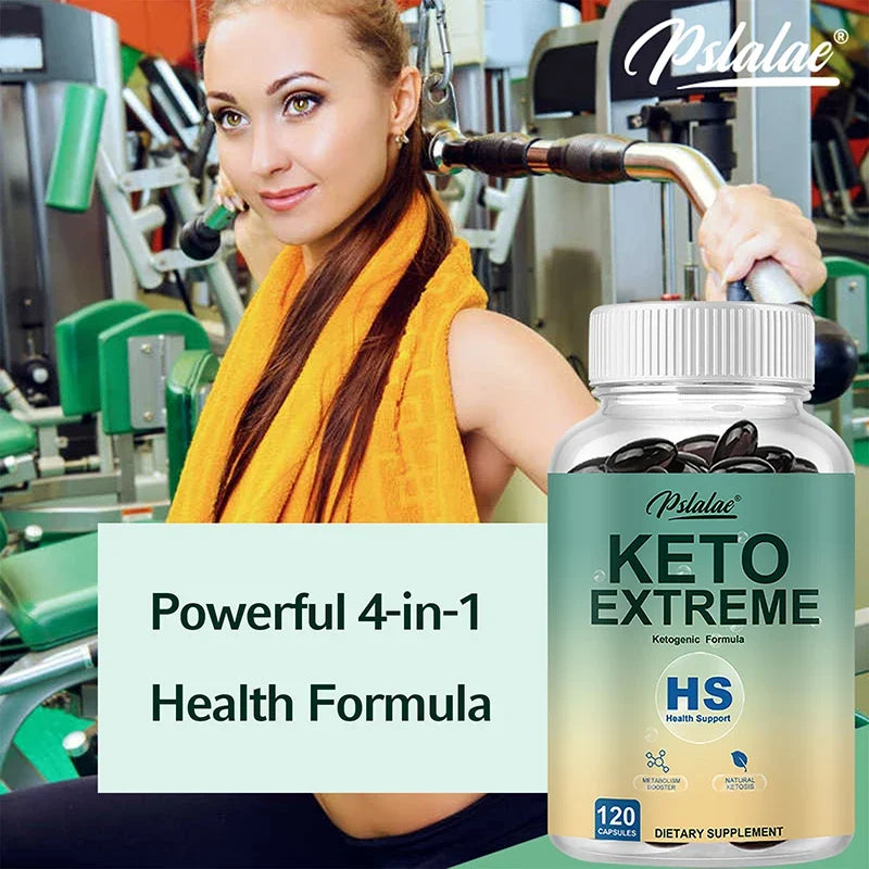 Keto Capsules - Burn Fat, Control Appetite, Promote Overall Health, Reduce Fat and Gain Muscle - 120 Capsules